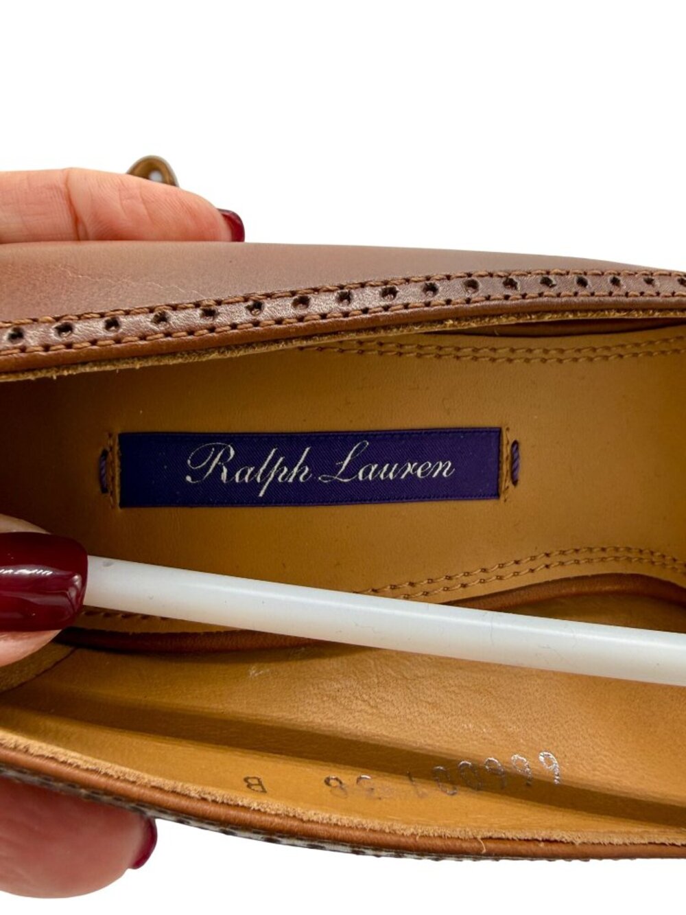 Ralph Lauren Purple Label Brown Leather Pump Sibylle NWB - Size 8 - Picture 8 of 8